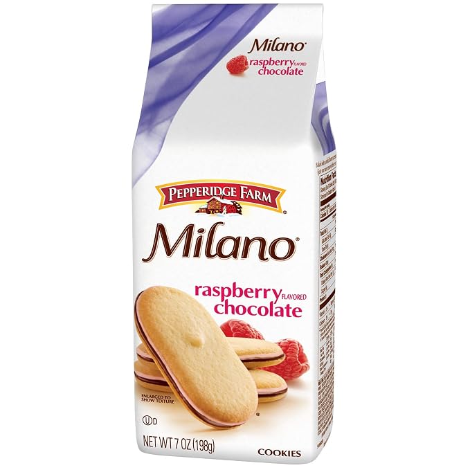 Amazon.com: Pepperidge Farm Milano Raspberry Flavored Chocolate Cookies ...