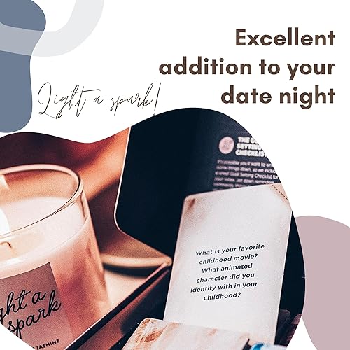 Miniatura 3 de OpenMity Caja de conversaciones significativas - Juego de iniciadores de conversación para parejas - Baraja de tarjetas de cita nocturna con 130