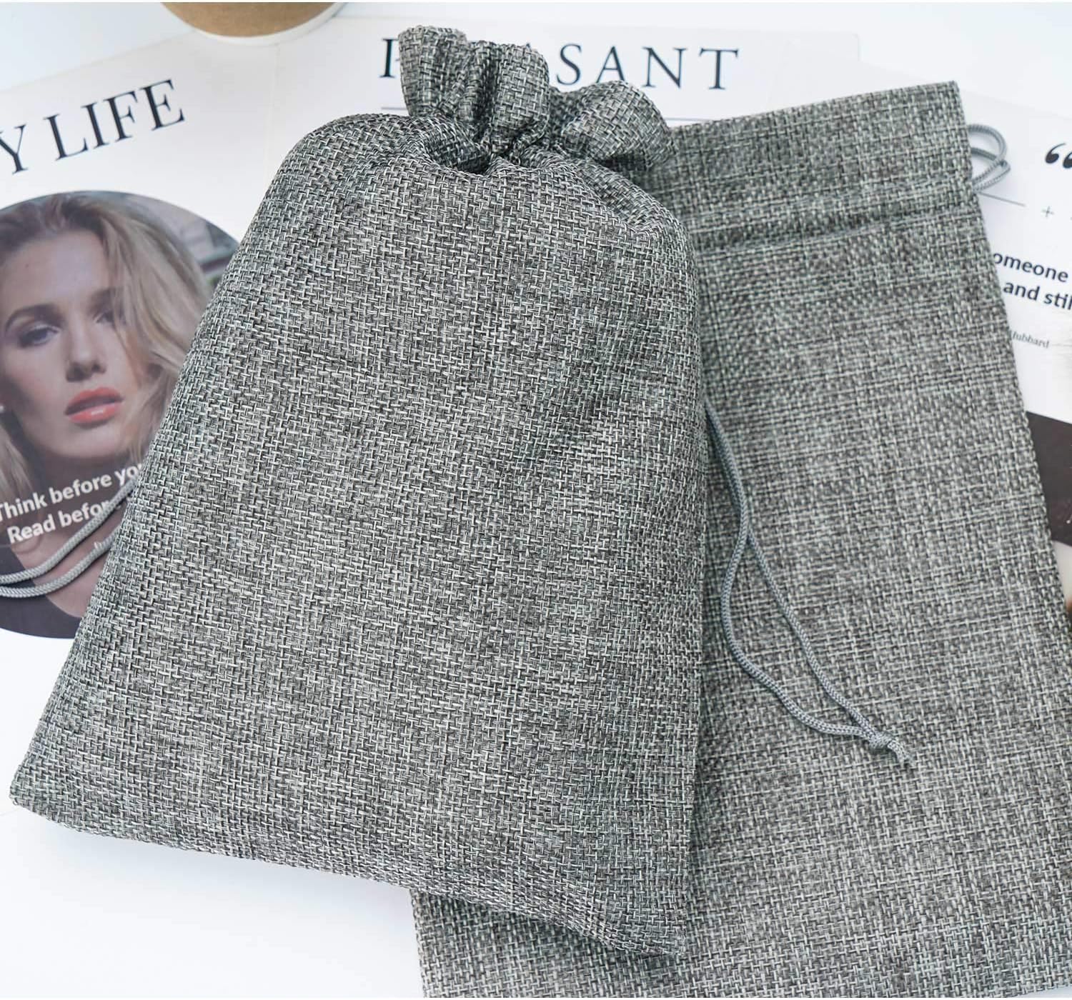 Rеvіеw Burlap Drawstring Bags, EUSOAR 6.7 x 9.0 Gift Bags 50 pcs, Linen Bags with Drawstring,Recyclable Sacks, Handmade Shopping Business Jewelry Cosmetics Souvenir Bags, Wedding Party Present Pouches -Grey Flаѕh Dеаlѕ - 70% оƒƒ Burlap Drawstring Bags, EUSOAR 6.7 x 9.0 Gift Bags 50 pcs, Linen Bags with Drawstring,Recyclable Sacks, Handmade Shopping Business Jewelry Cosmetics Souvenir Bags, Wedding Party Present Pouches -Grey