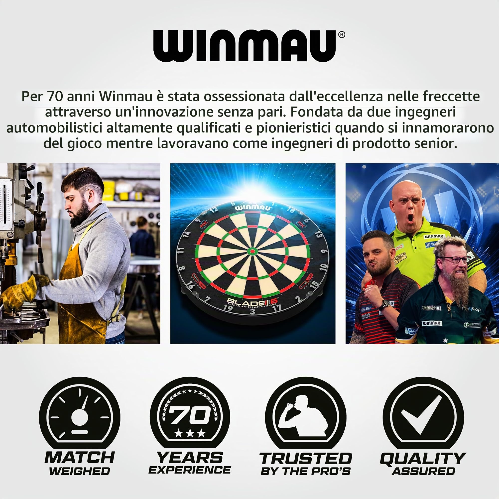 Winmau Freccette professionali Sniper Black 90% tungsteno set con alette e steli (aste) – disponibile in punta morbida 18 g e punta in acciaio 23 g e 24 g