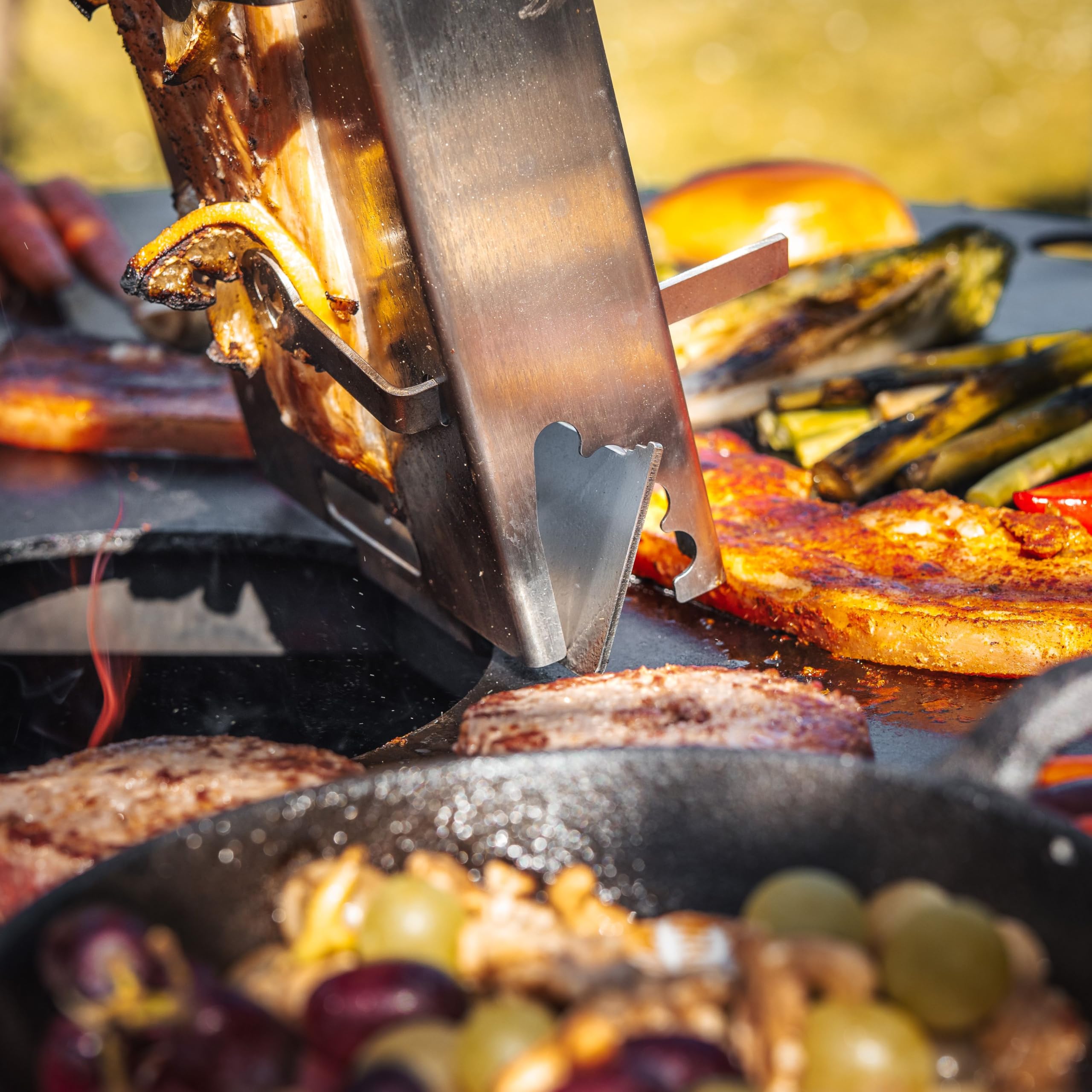 Grillrost.com Das Original Adapter für Flammlachshalter - Zur Befestigung an jeder Feuerplatte