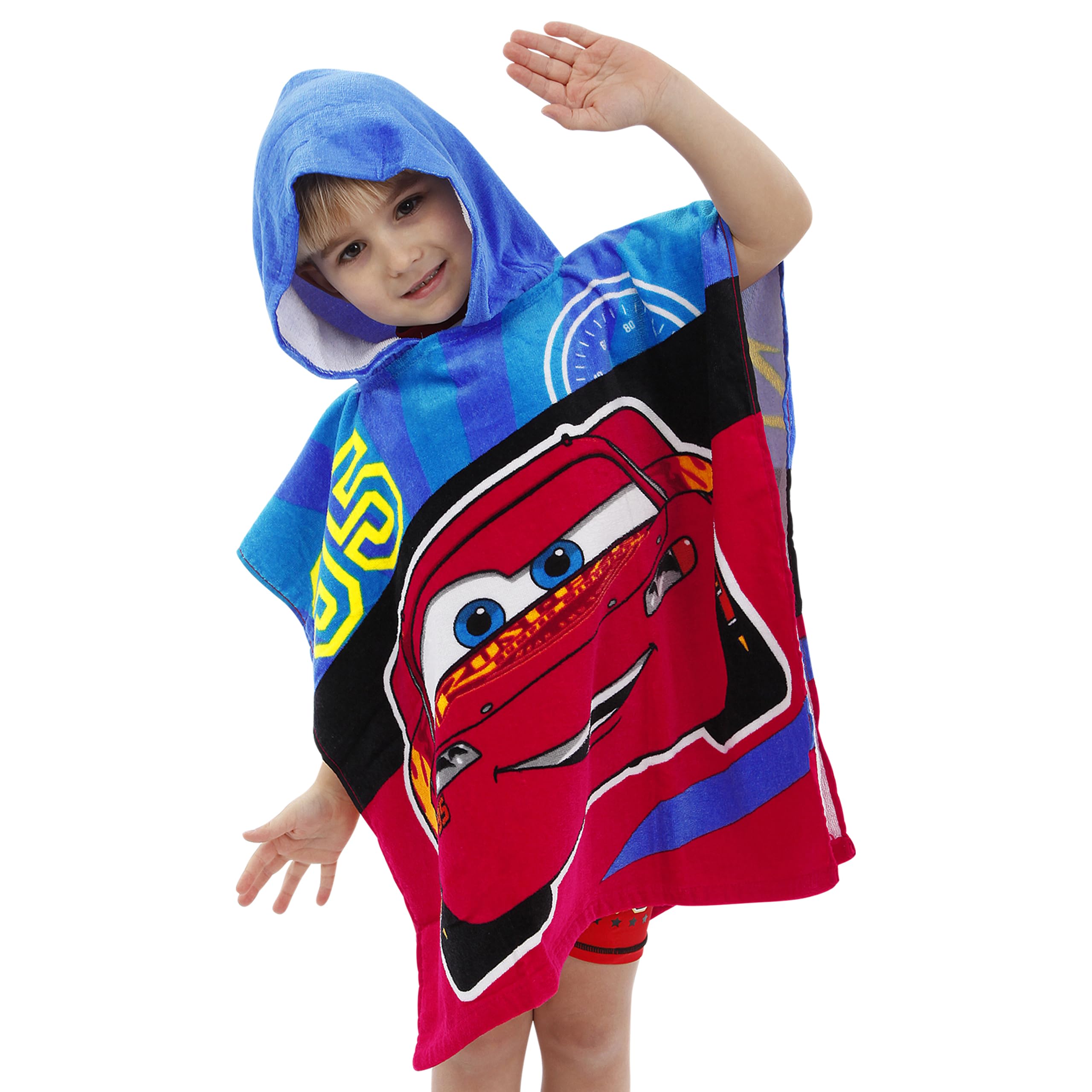 Disney Asciugamano Poncho Ragazzi Rojo Taglia unica