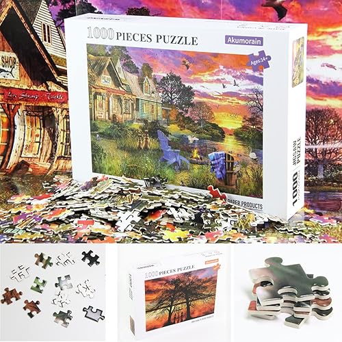 Miniatura 7 de Rompecabezas de 1000 piezas, rompecabezas de 1000 piezas para adultos y niños, rompecabezas de 1000 piezas adecuados para adultos y niños (A0006,