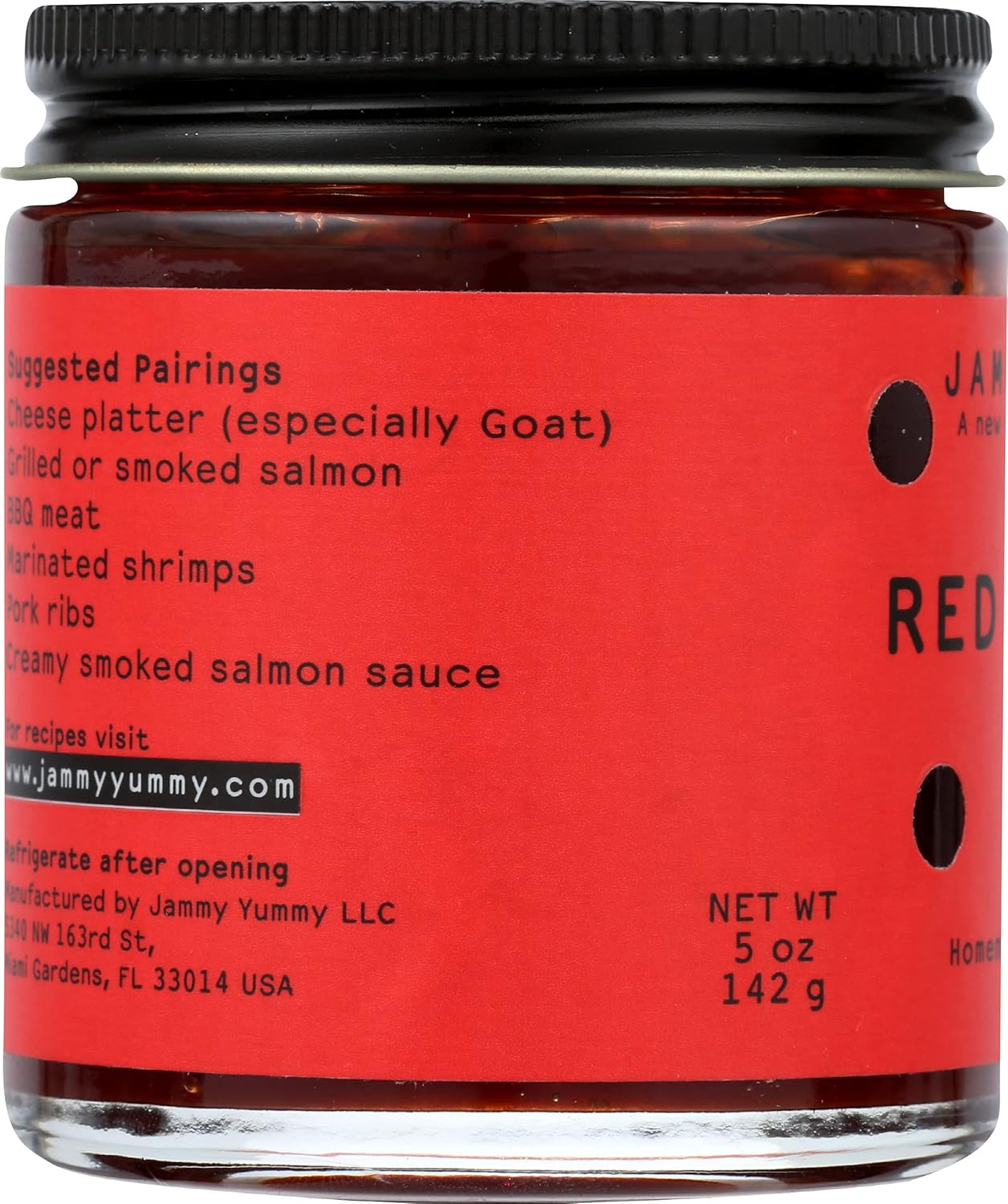 JAMMY YUMMY Red Pepper Jam, 5 OZ