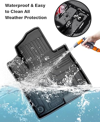 Vista 99 de Powerty Alfombras resistentes para BMW X3 2018 a 2024 y BMW X4 2019 a 2024, a medida para accesorios de X3 y X4, de elastómero termoplástico 3D