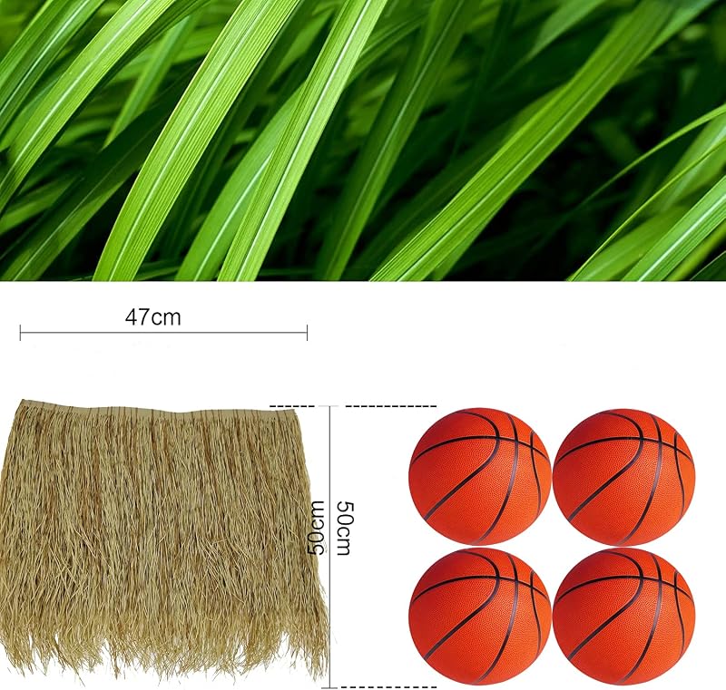 2. Generációs Műpálma Gyékény Tetőpanel - 30 db Sárga, PE Anyagú, Időjárásálló, Karbantartásmentes Tiki Bár, Kerti Pavilon, Hawaii Stílusú 