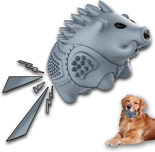 Clonynix Juguetes masticables para perros para masticadores agresivos, indestructibles, resistentes, duraderos, chirriantes, interactivos, para