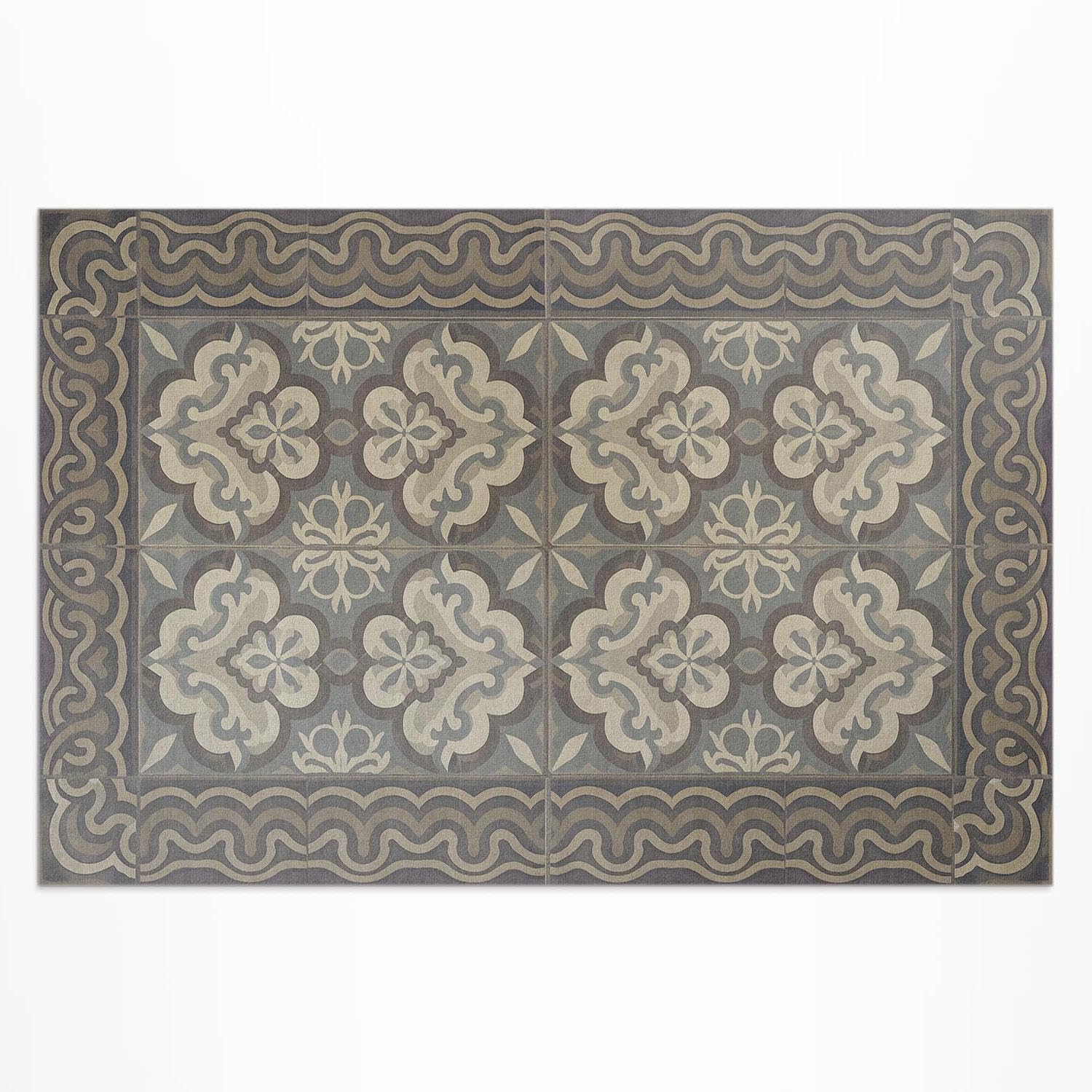 Tapis imperméable extérieur 80x120 rectangulaire en PVC pour décoration terrasse et jardin