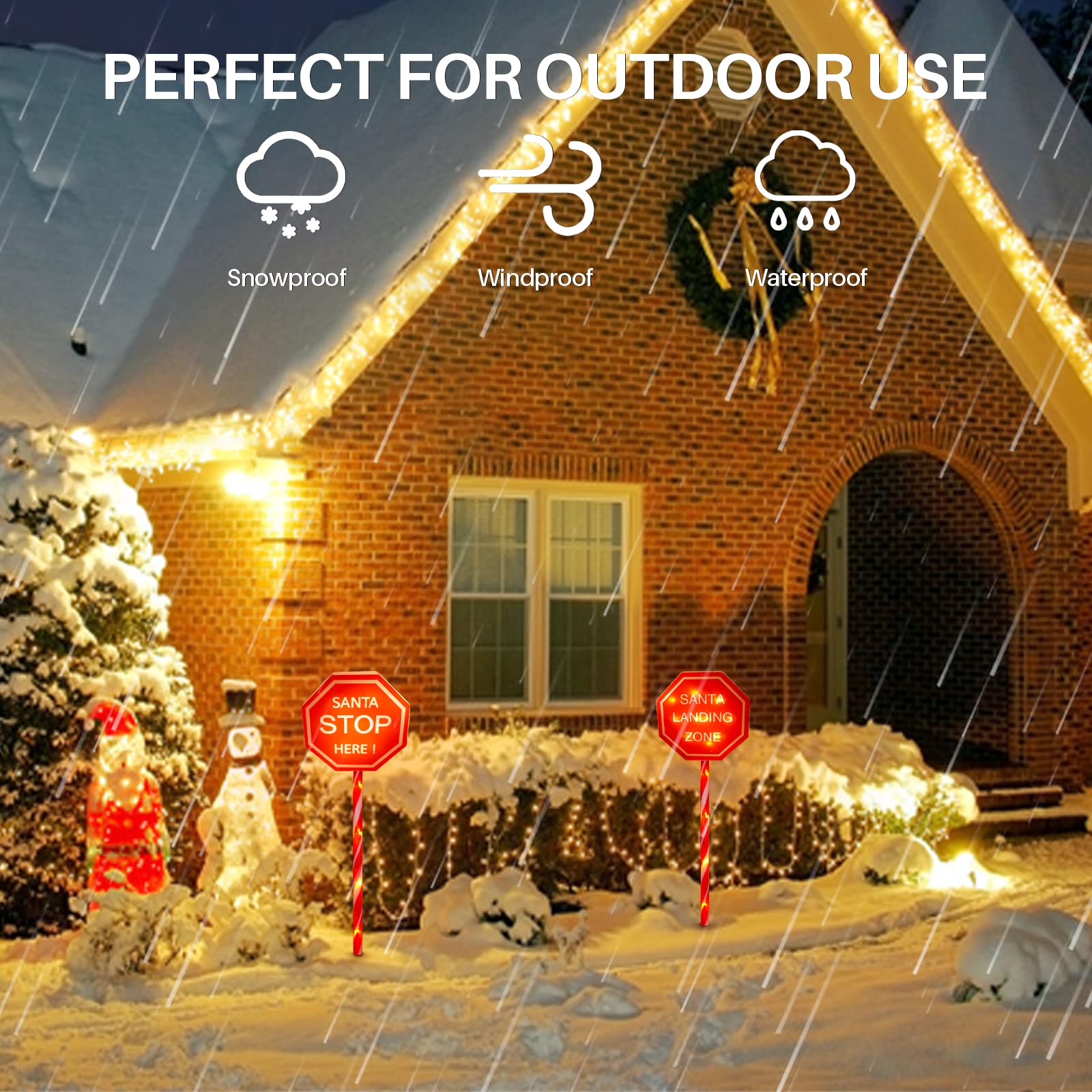 Amazon.co.jp: 屋外クリスマスデコレーションサインライト - 8