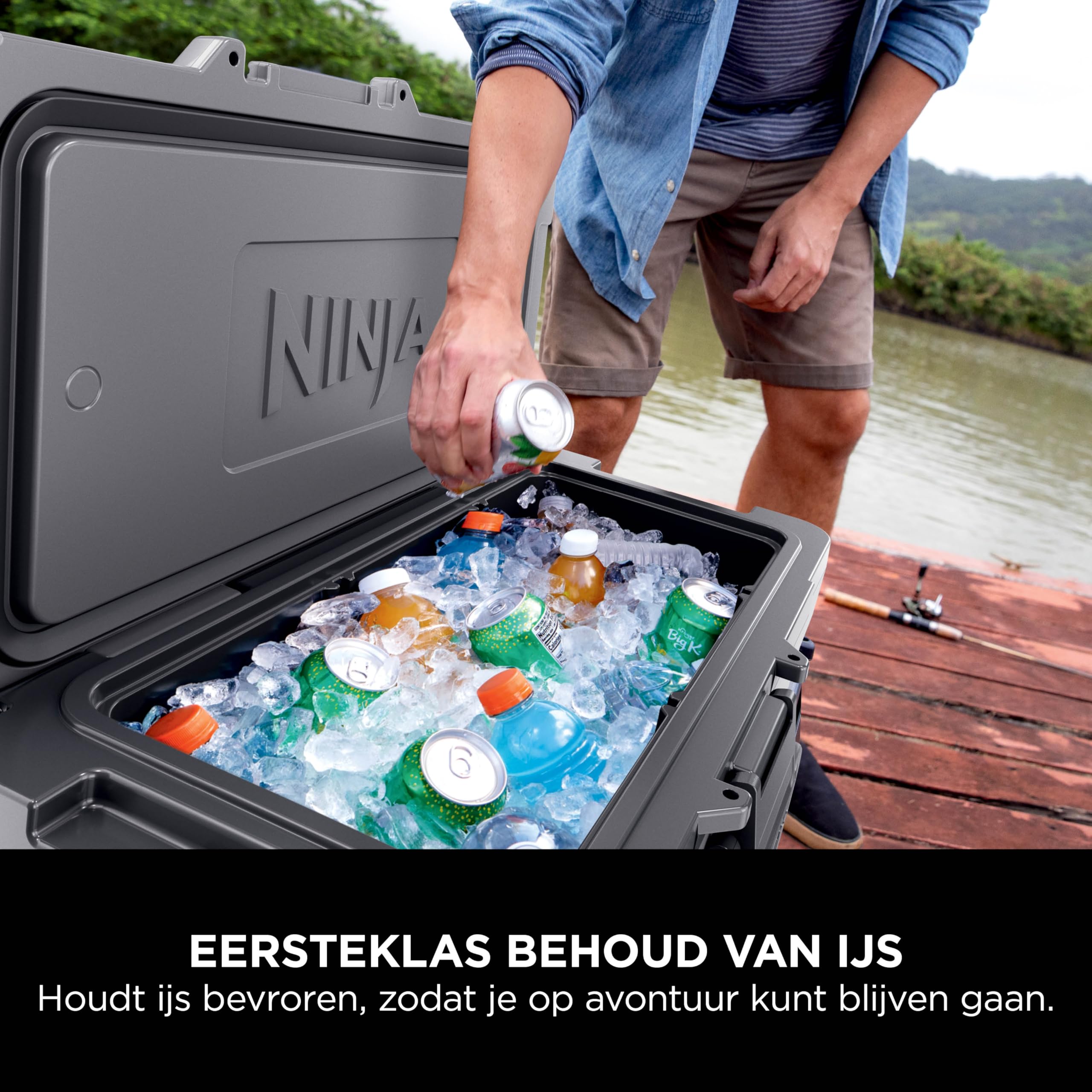 Ninja FrostVault Sturdy Insulated Cooler Box, High Quality Cool