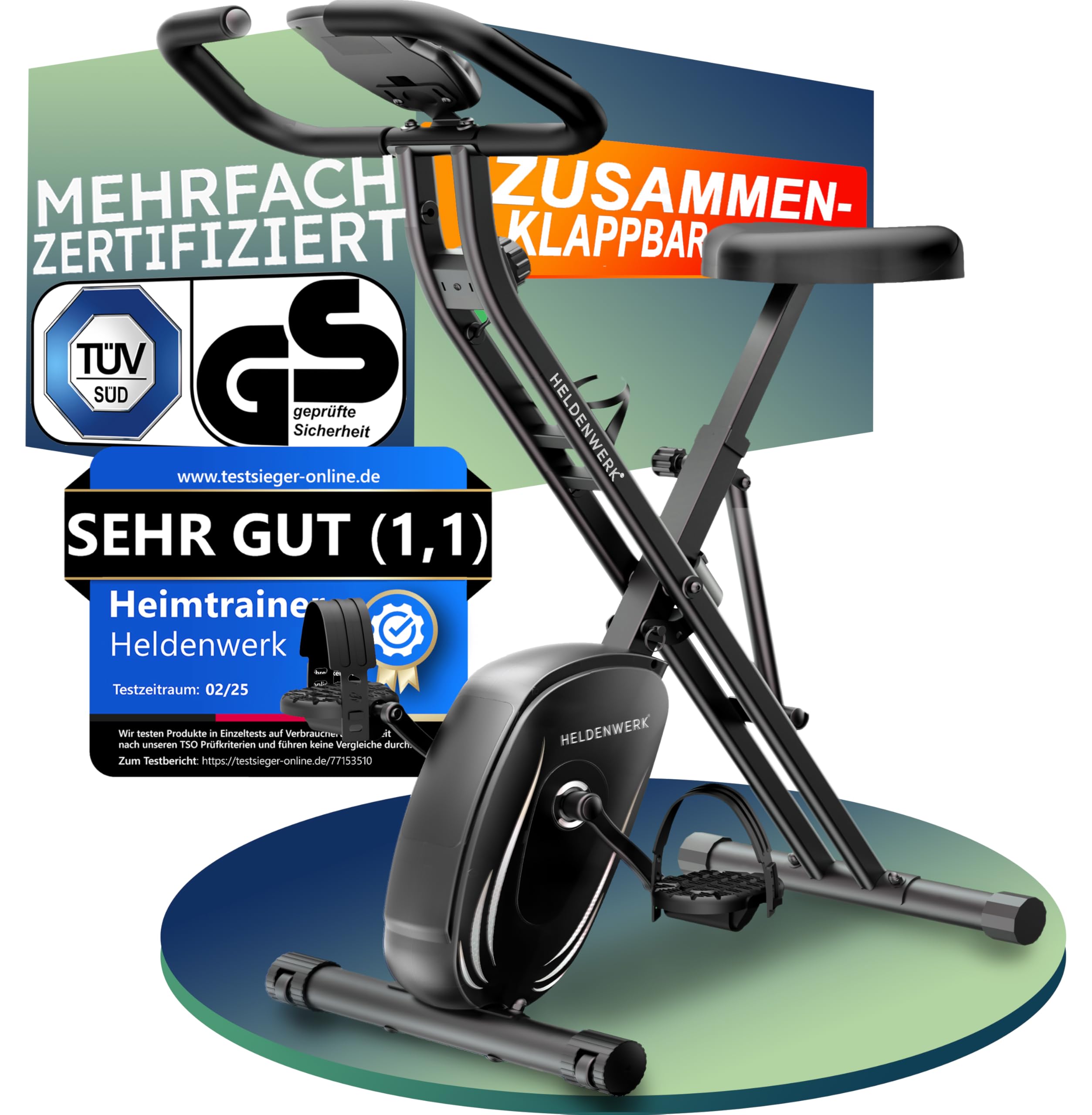 Heimtrainer Monitor 5,4 Zoll - Fitness Computer Mit 7 Funktionen Für Bike & Ellipse