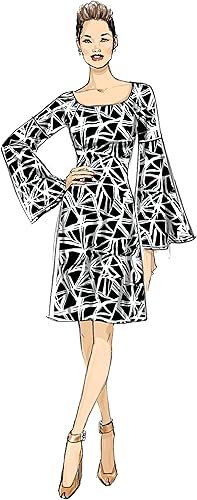 Miniatura 7 de Butterick Patterns - Patrones de costura para vestido de manga larga y corta 40 a 157in color blanco