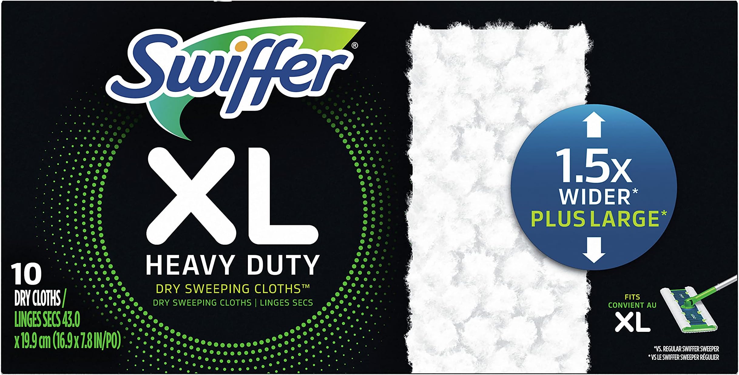 Swiffer® XL Heavy Duty Dry Sweeping Cloths Health & Household