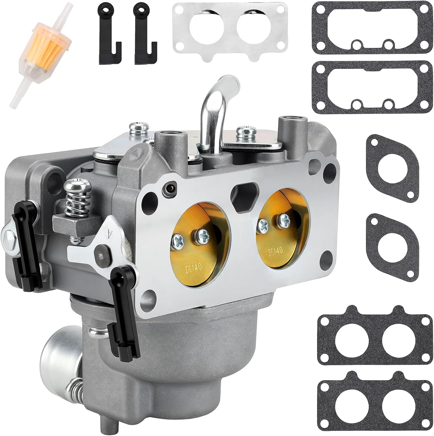 FH721V Carburetor for Kawasaki 4 Stroke 22HP Engine FH721V FH641V FH751V FH661V FX801V FX850V Carb Replaces 15004-1010 15004-7024 15004-0757 15004-1005 15004-0763 15003-7094