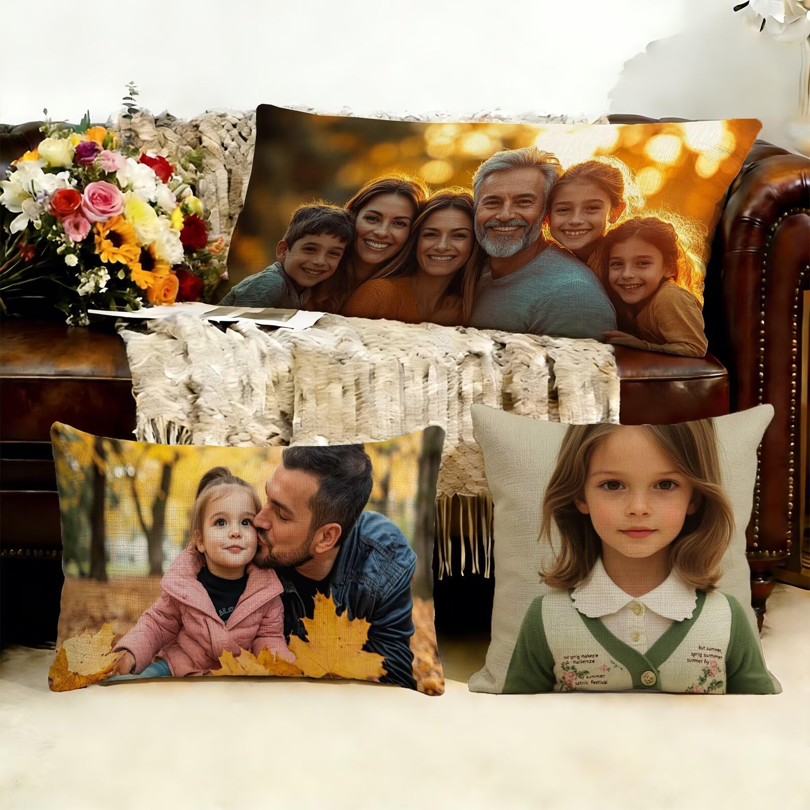 Cojin Personalizado Foto a Doble Cara 60x180cm - Cojines Exterior,Funda de Almohada Impermeable - Regalo Original para San Valentín y Aniversario Parejas para Cama Sofa Terraza Salon Jardin J1-193