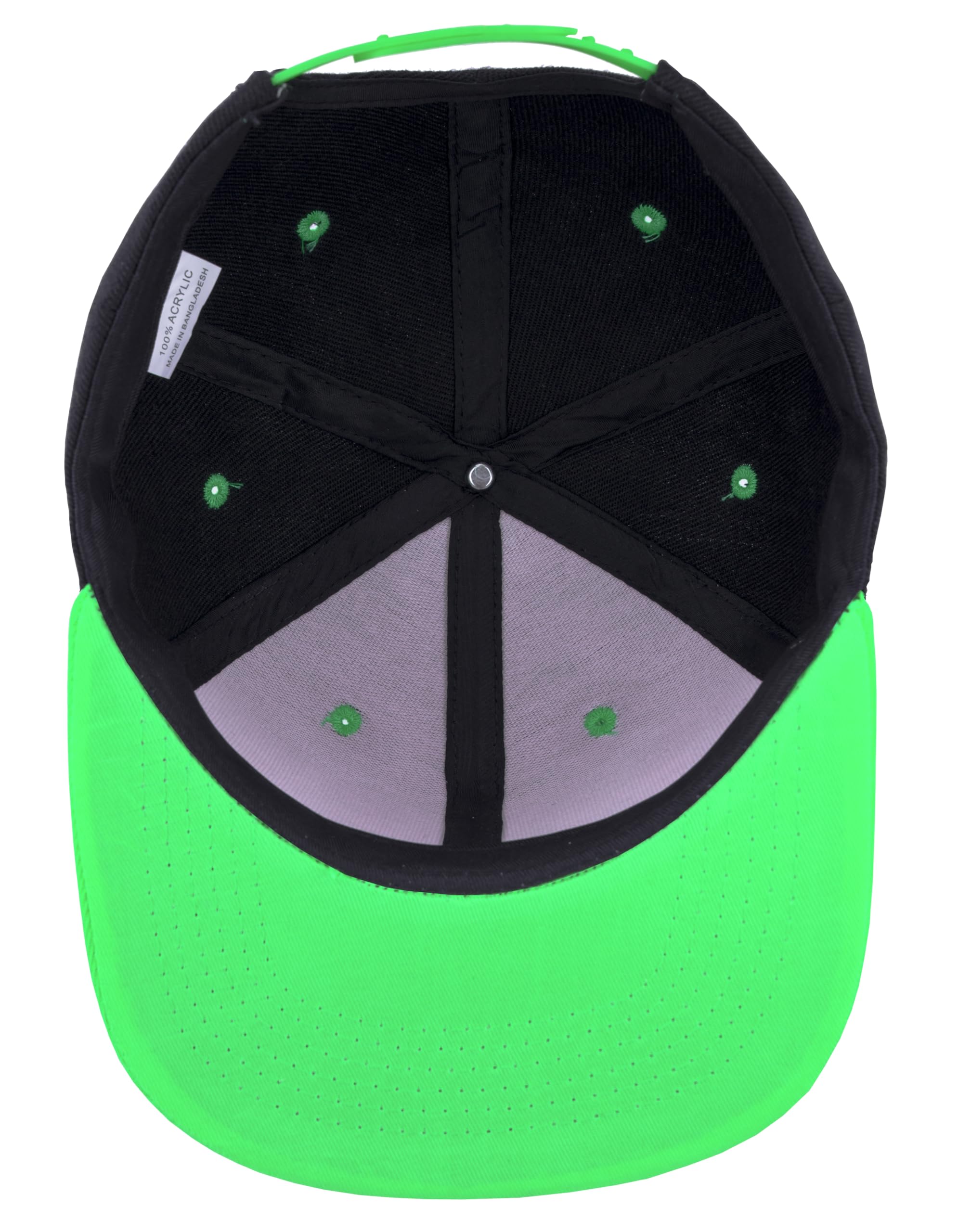 Gelante Sombreros de béisbol con visera plana para hombre, ajustable, en blanco liso
