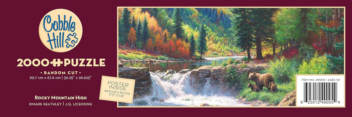 Cobble Hill 2000 Piece Puzzle - Rocky Mountain High - Sample Poster Included