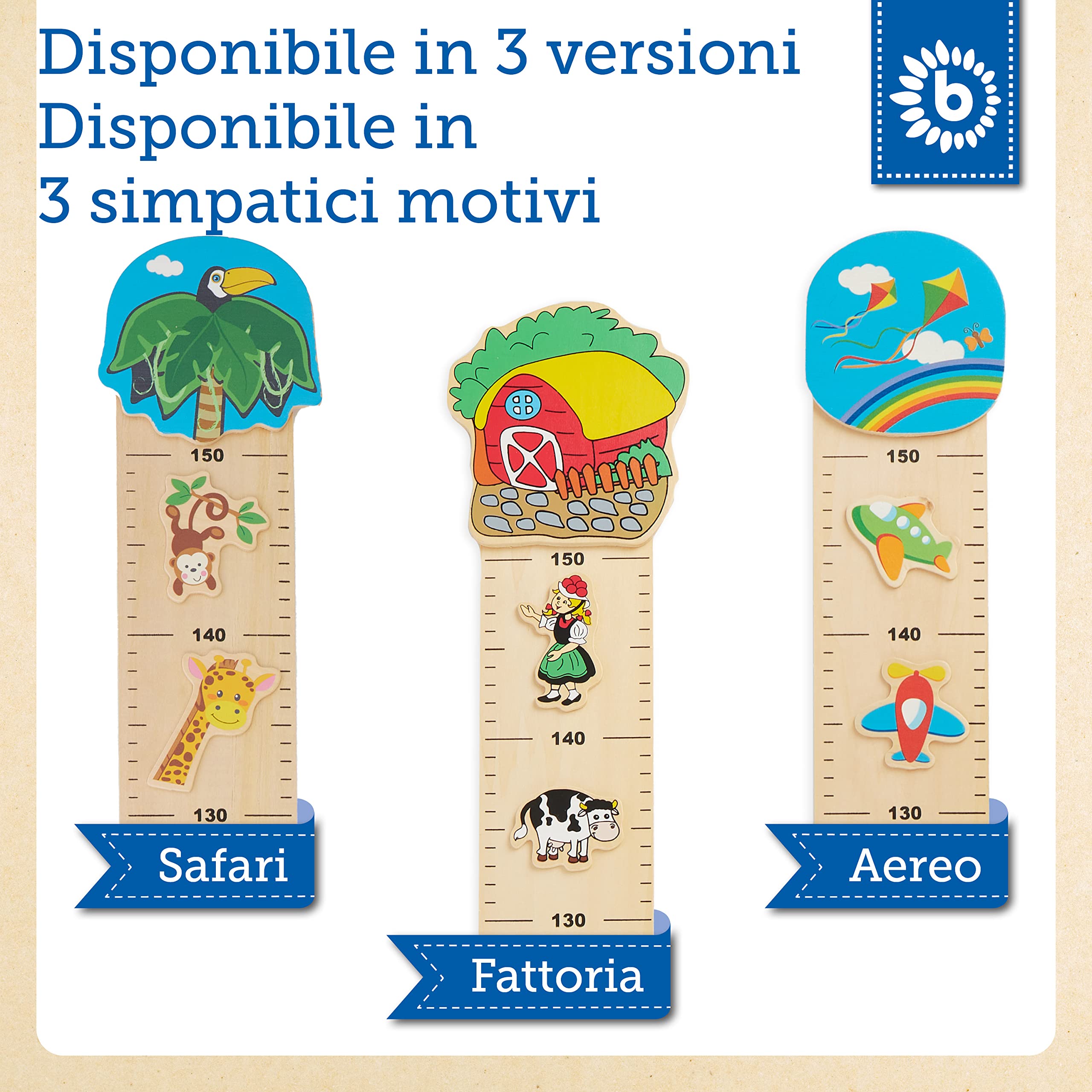Bieco metro bambini parete legno da parete