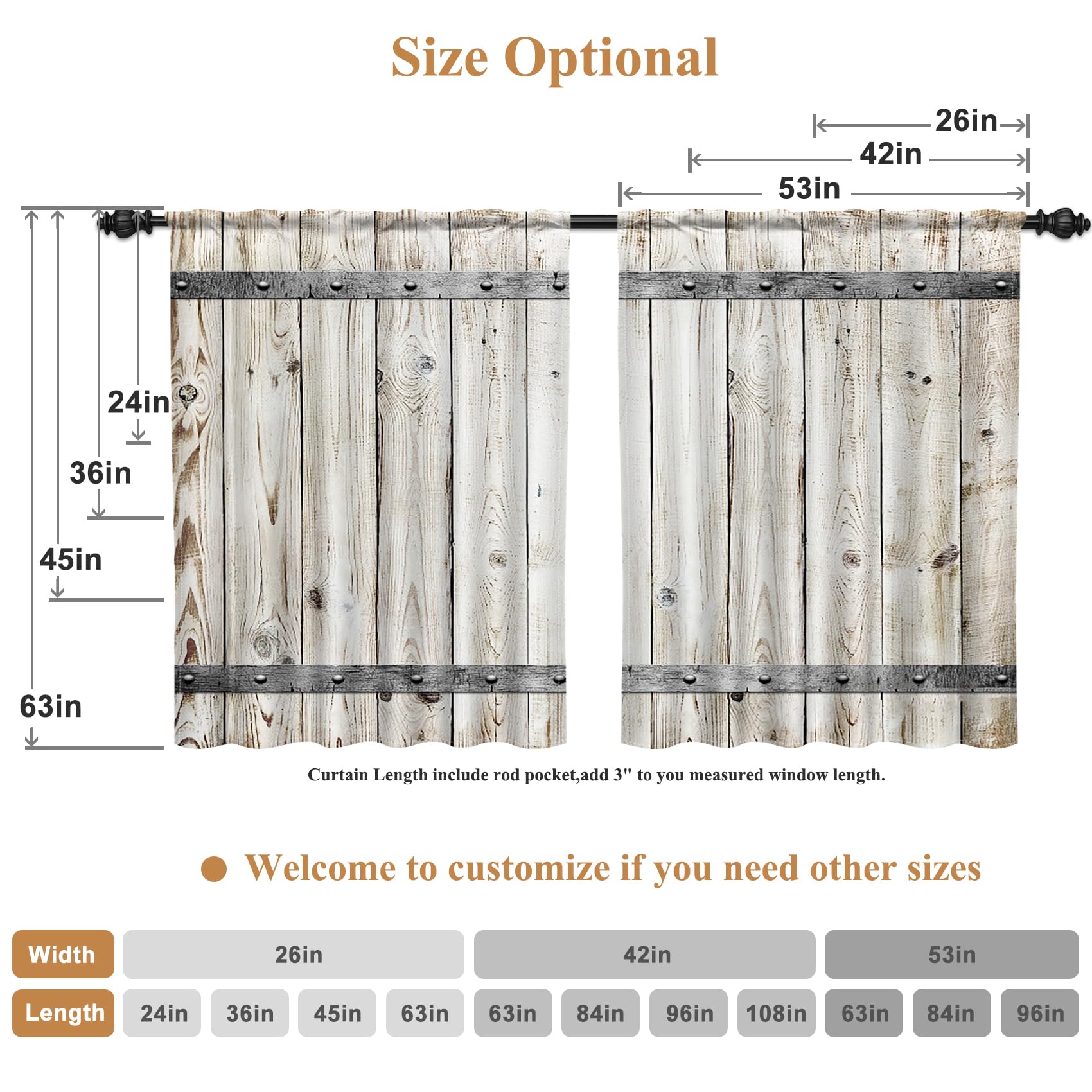 Renaiss 木製ドアカーテン 素朴なヴィンテージ木製納屋ドアプリント Amazon.co.jp: Renaiss 木製ドアカーテン、素朴なヴィンテージ木製納屋