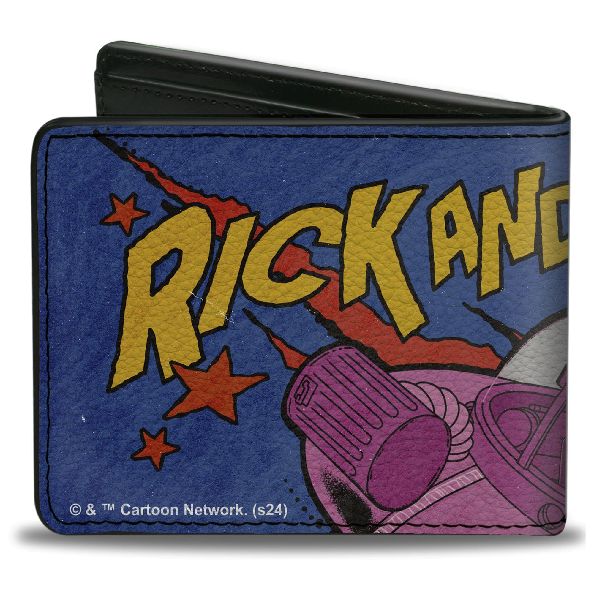 Buckle-Down Rick and Morty Wallet, Bifold, Rick and Morty Dont Think About It Spaceship Pose Blue, Vegan Leather
