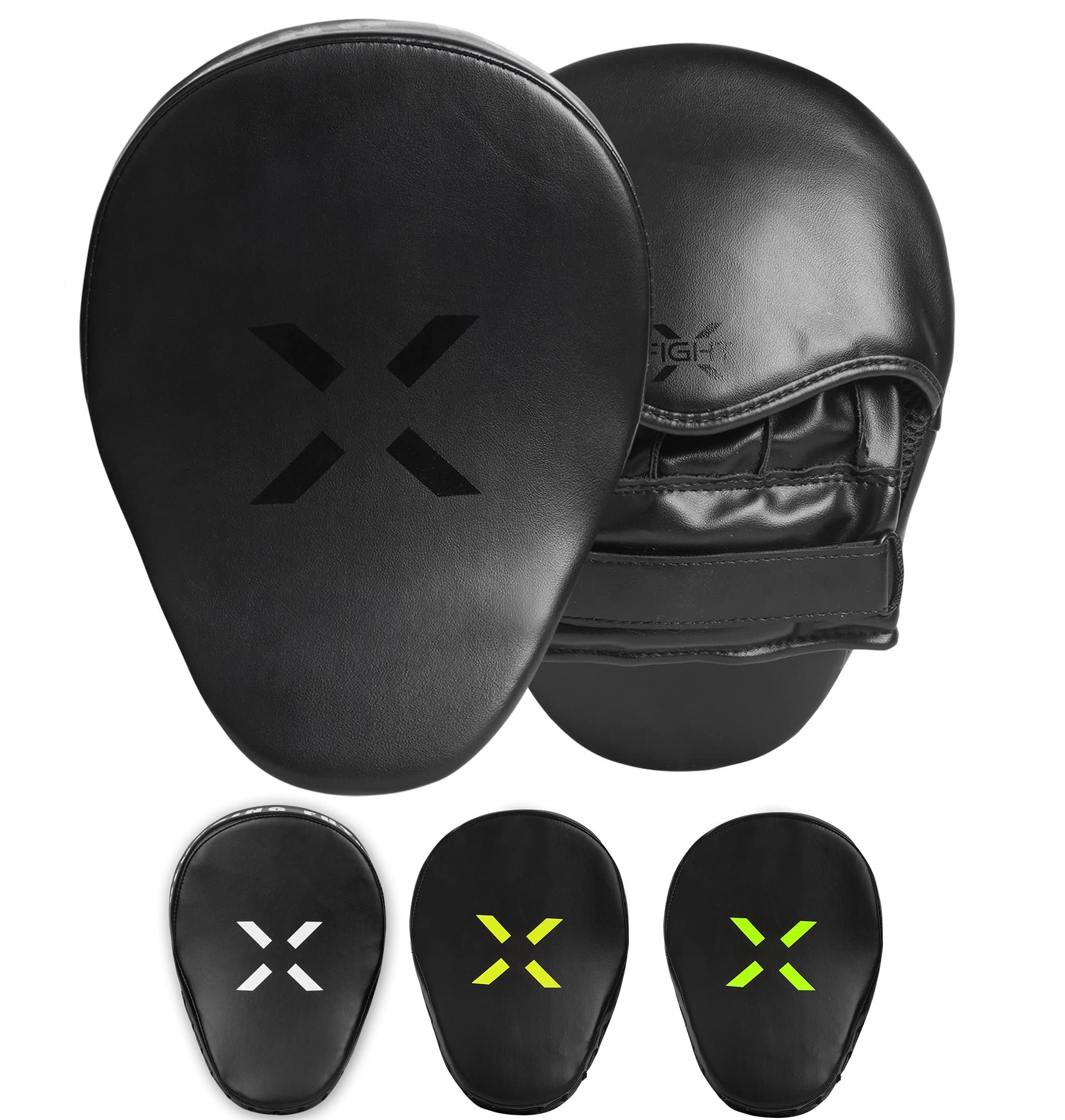 Punching Mitts for Boxing Leather Curved Punch Mitts Men & Women MMA Training Equipment Muay Thai Sparring Training Mitts MMA Hitting Pads Available Multiple Colors