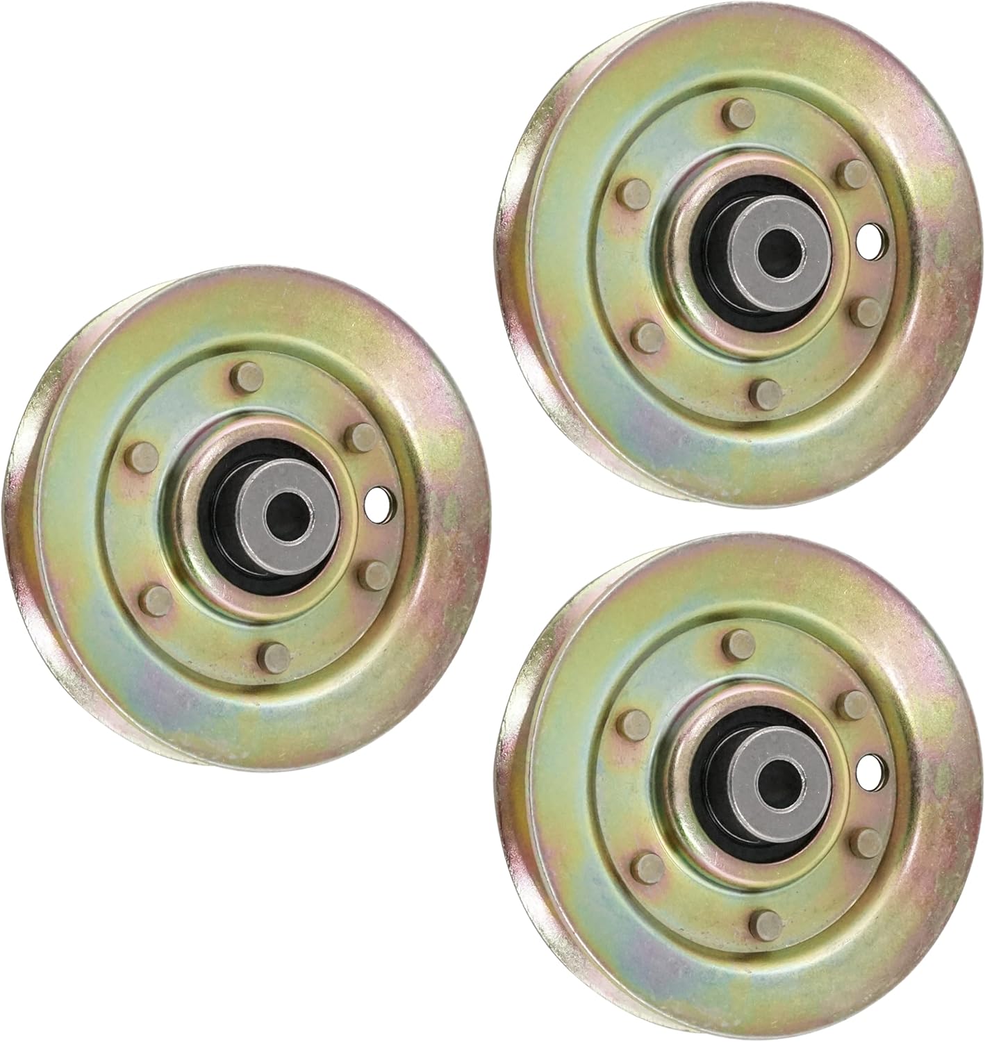 Caltric Idler Pulley Compatible with John Deere F620 F680 F687 AM106564 AM133756 AM33574 x3