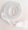 White Graduation Cord 2025 Graduation Honor Cord 68 with Soft Touch Tassel White for College Students