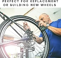 Vista 5 de eforsit Material de fibra de carbono Radios de bicicleta de 9.724 in - 12.087 in con tapas de cobre, cubo de tracción recta, radios de rueda plana