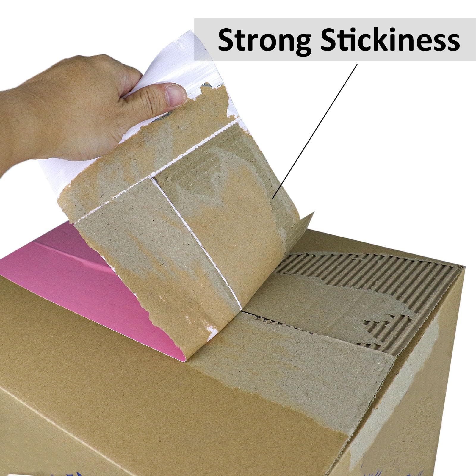BOMEI PACK Cinta adhesiva de tela rosa de 150 mm x 50 m, reforzada, resistente al agua, cinta adhesiva resistente para fijar reparaciones, manualidades, etiquetado, cajas de sellado para trabajos en