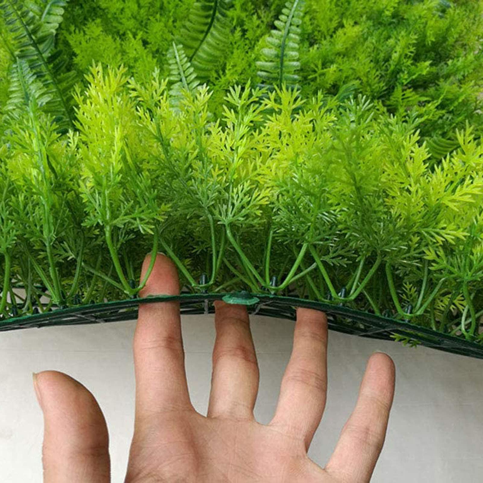 Lot De 6 Panneaux De Haies Artificielles Avec Fleurs - 25 X 25 Cm - Panneaux De Clôture Artificiels Pour Mur De Jardin, Pare-Vue D'intimité, Panneaux De Haie Pour Maison, Jardin, Mur