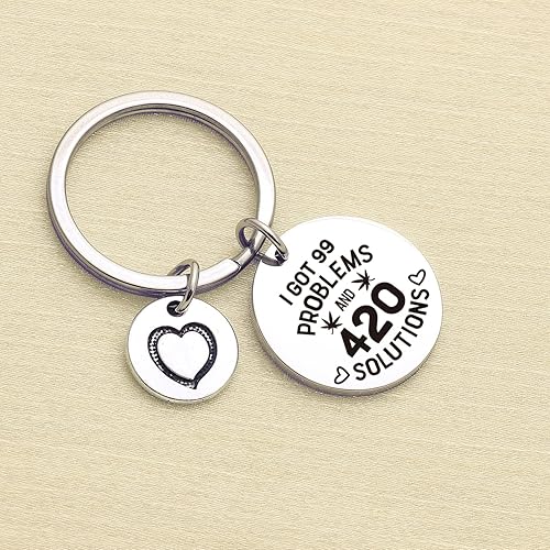 Miniatura 2 de Llavero de marihuana con diseño de hojas, regalo de primo, joyería de cannabis para mujer, mejor amiga, regalo de novio