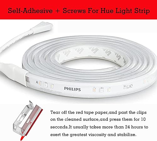 Miniatura 3 de Clips de tira LED autoadhesivos de 0.59 pulgadas, ideales para soportes de tira de luces LED de 0.551 in y 0.591 in, soporte de tira LED IP67/IP68