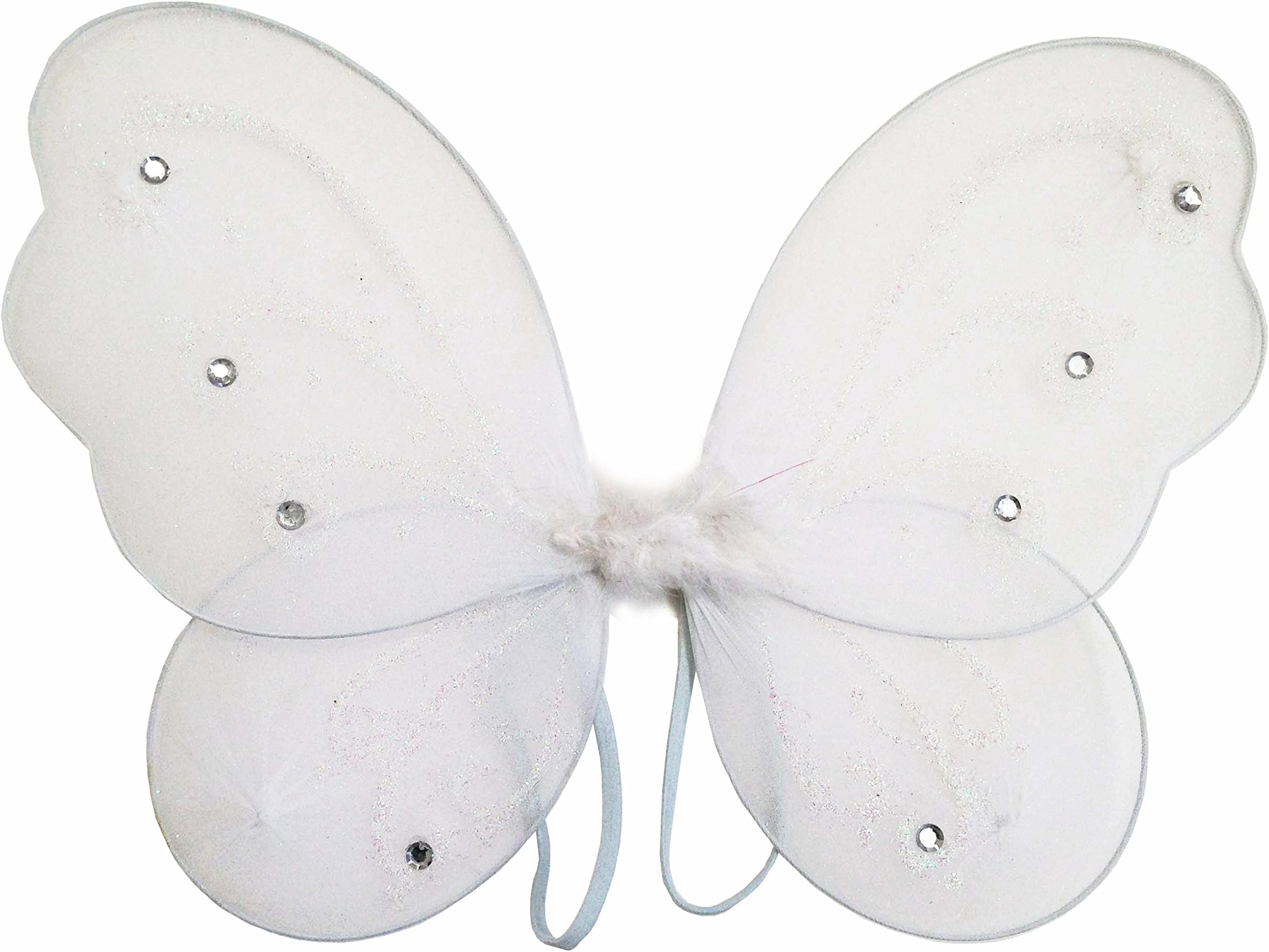 15" X 12" Fairy Princess Butterfly Angel Costume Dress-up Fairy Wings White