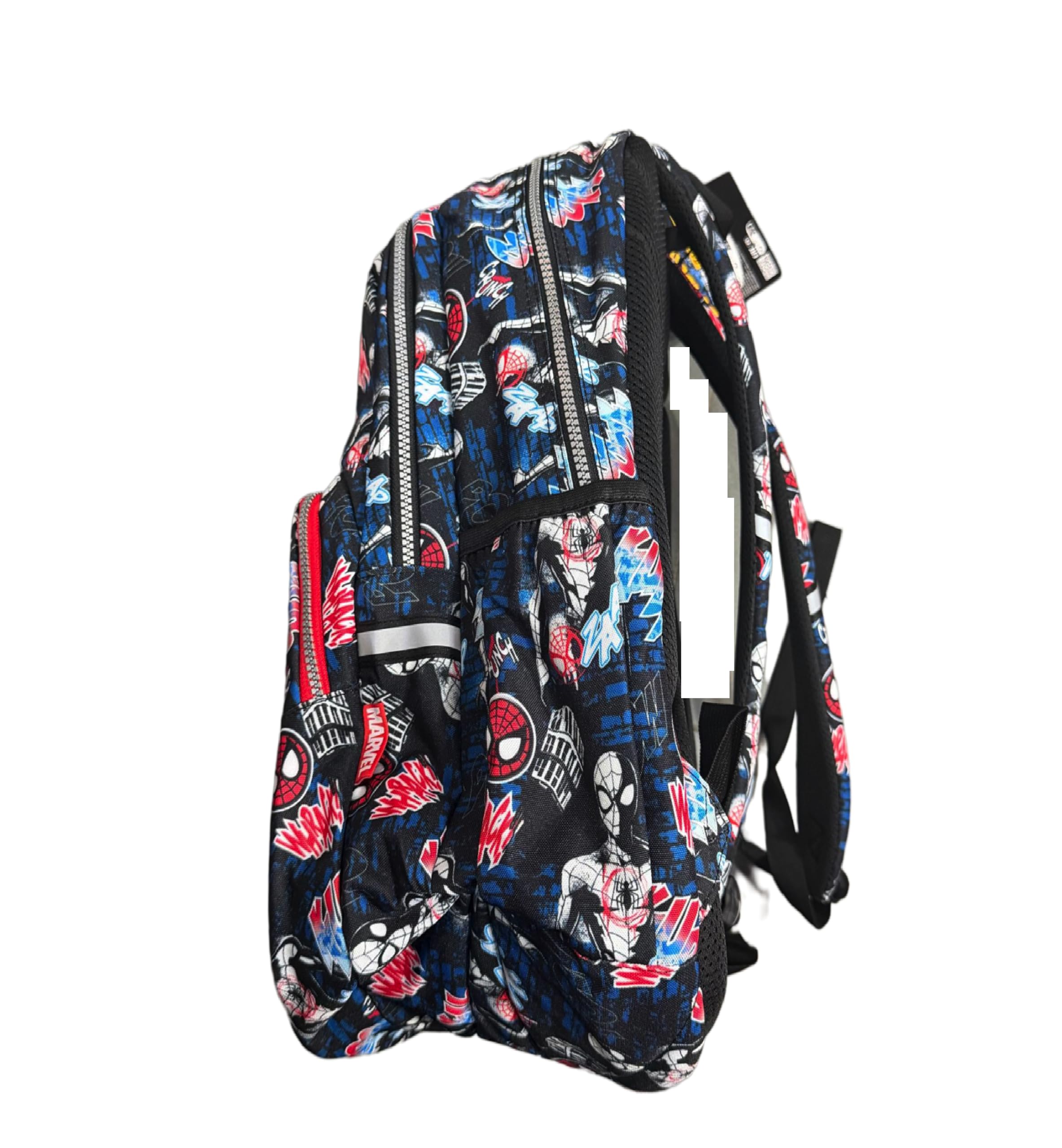 Generico Zaino Scuola Compatibile Spiderman 3Zip Ergonomico Elementari Medie 45x32x22cm