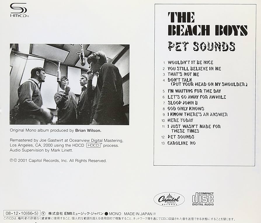 レコード　UKオリジナル　モノ盤　ペット・サウンズ　ビーチボーイズ　送料込み 稀少・モノラル盤】ペットサウンズ ビーチボーイズ 赤盤 レコード