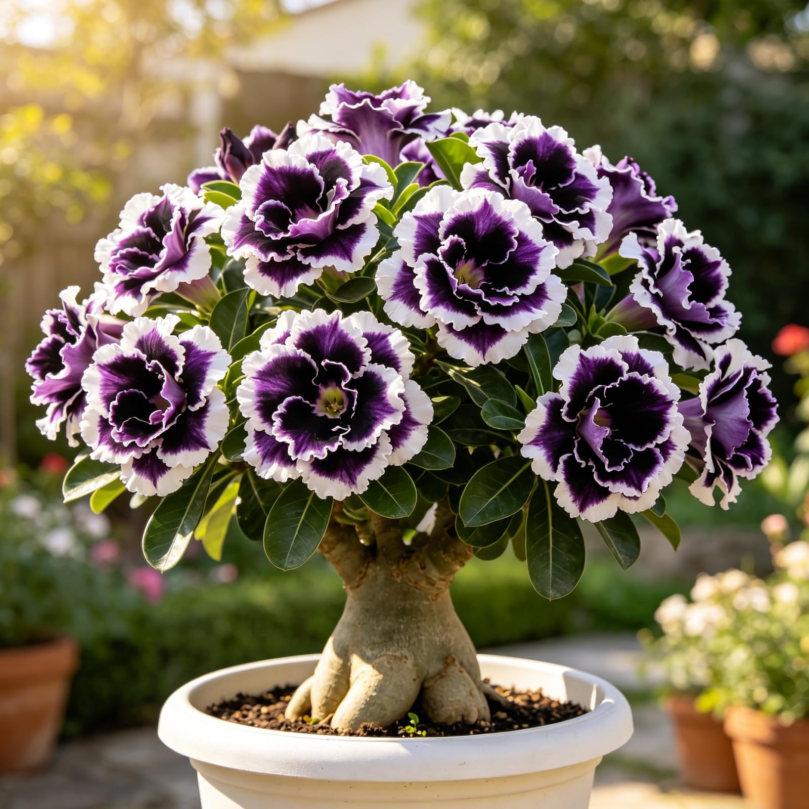 Perennial Desert Rose Bulbs for Planting UK-Rare-Tropical Decor-Easy Growing-Excellent Display-Perfect for Gardens & Courtyards-5bulbs-F