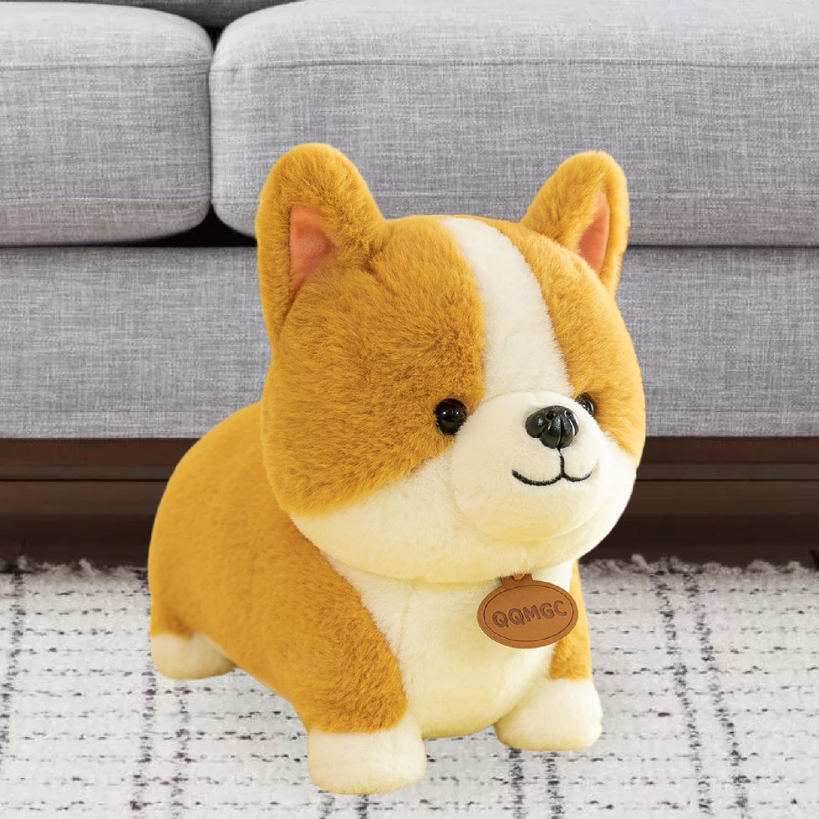 Peluche a Forma di Cane per Bambini, Decorazione per La Stanza E Giocattolo, 55 Cm
