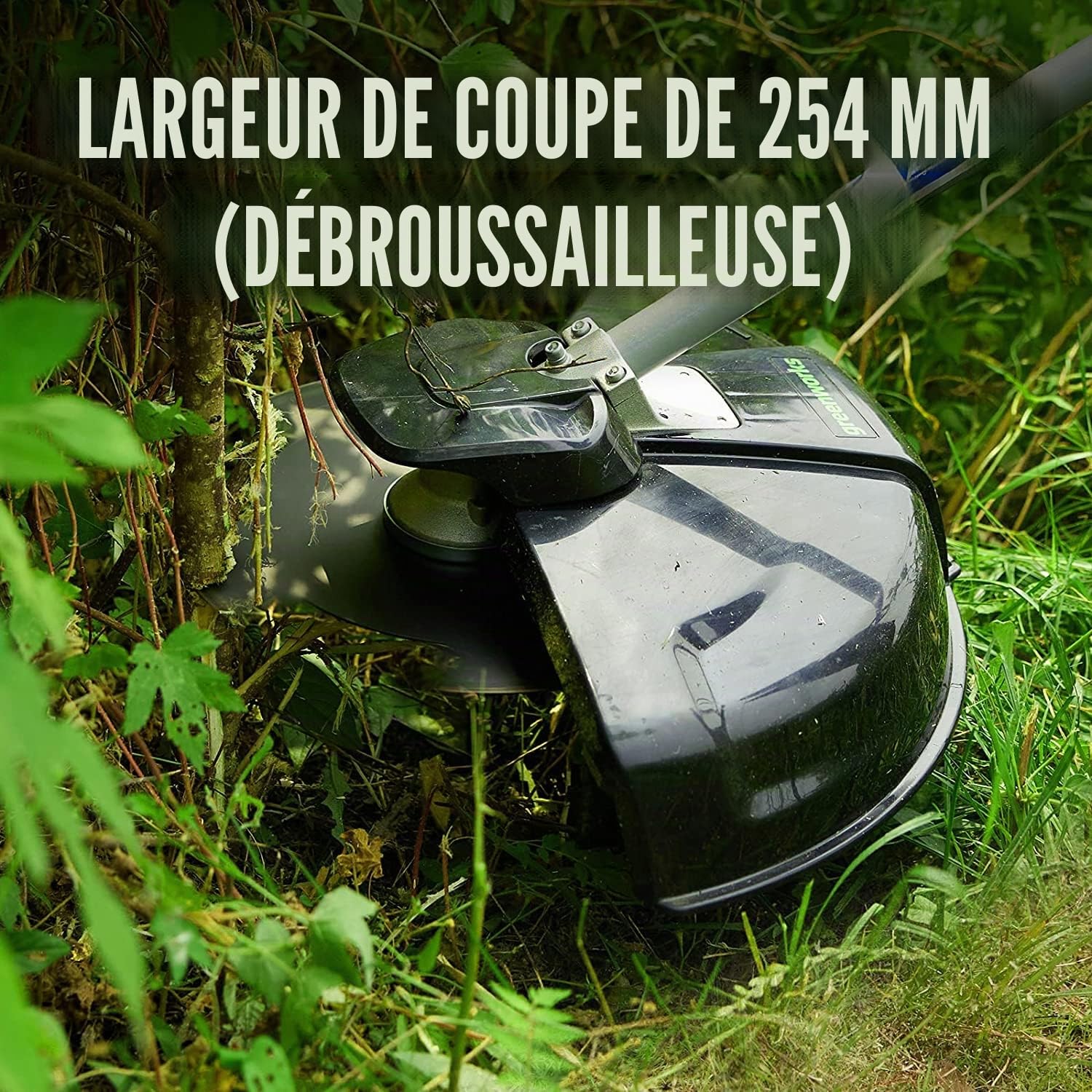 Greenworks Coupe-bordure & Débroussailleuse à Fil Électrique 230V 40cm, Lame de Débroussailleuse