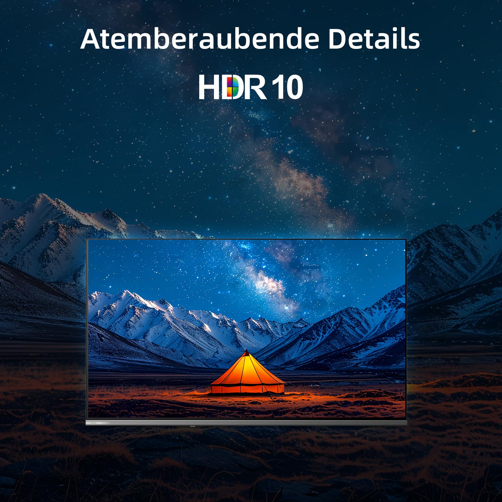 CHiQ 43 Zoll 4K UHD QLED Smart Google TV, ALLM & VRR für Spiele, MEMC | Kompatibel mit Apple AirPlay, HDR10, Sprachsteuerung, Ultra-dünnes Metal-Design, Dolby Audio, 2.4G/5G WLAN, U43QST