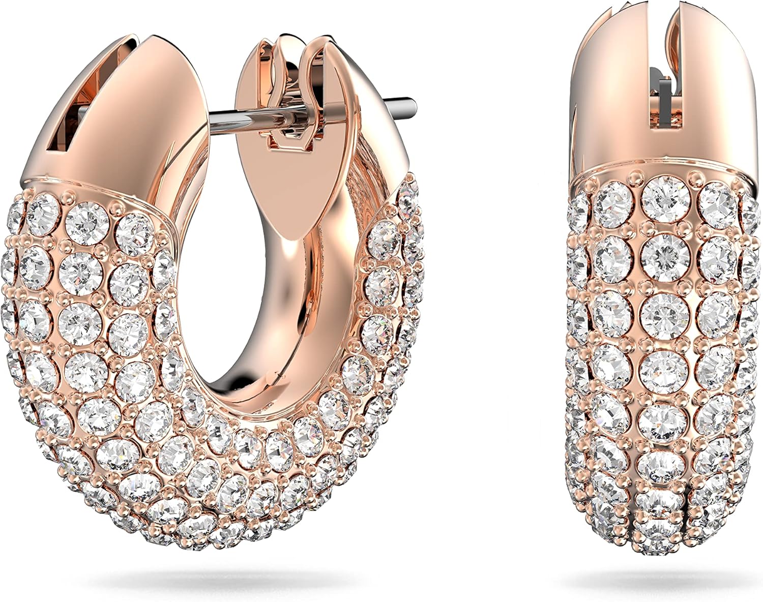 Amazon | [スワロフスキー] 【公式】Dextera フープピアス, 小