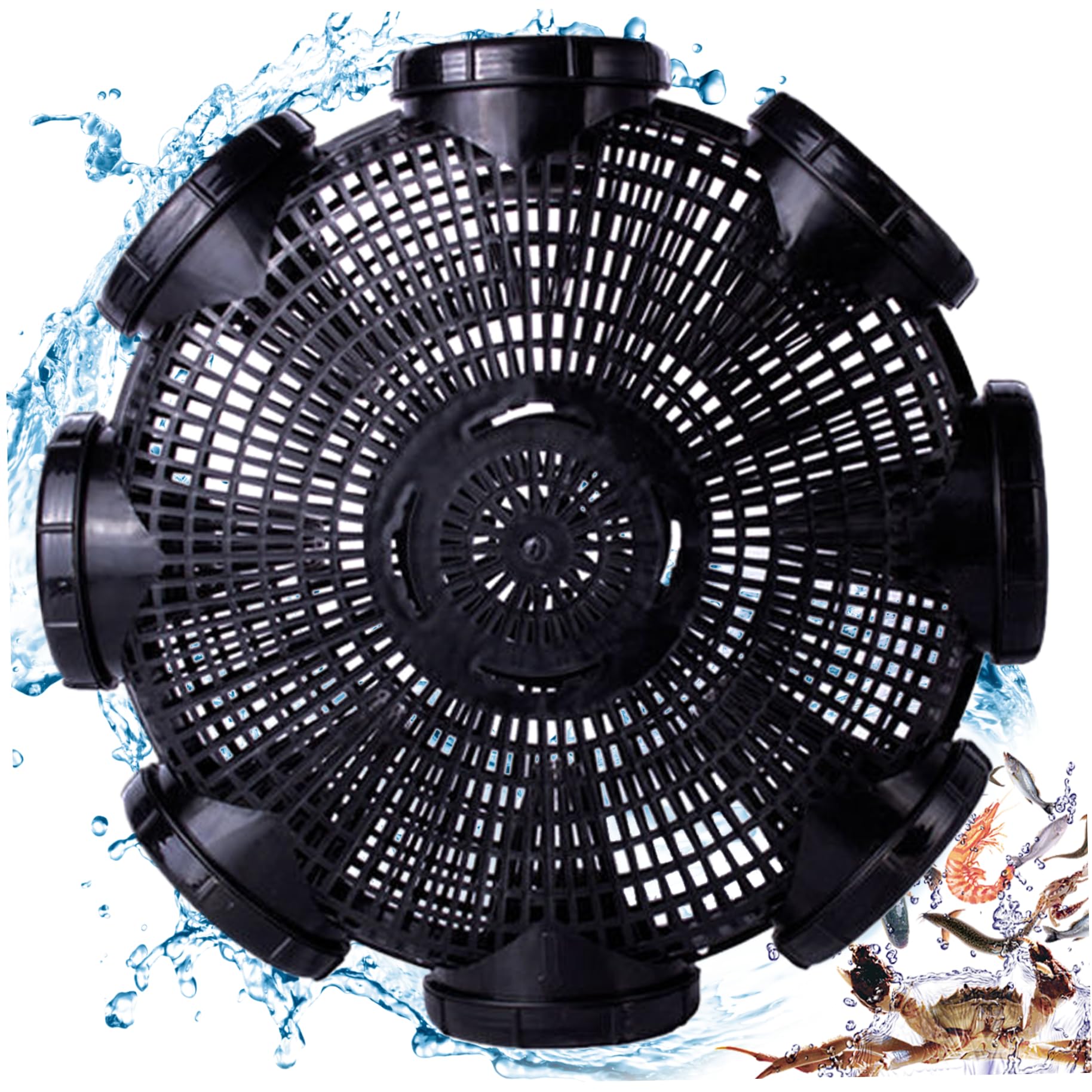 Piège à Poisson Avec 8 Trous, Piège à écrevisses En Plastique