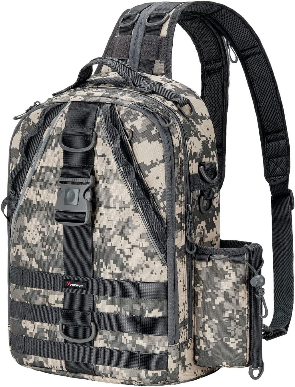 Travel X Fishing Tackle Bag, Water-Resistant Storage Backpack for Men and Women, Multifunctional Outdoor Tackle Storage for Fishing, Camping and Traveling Digital Camouflage Large