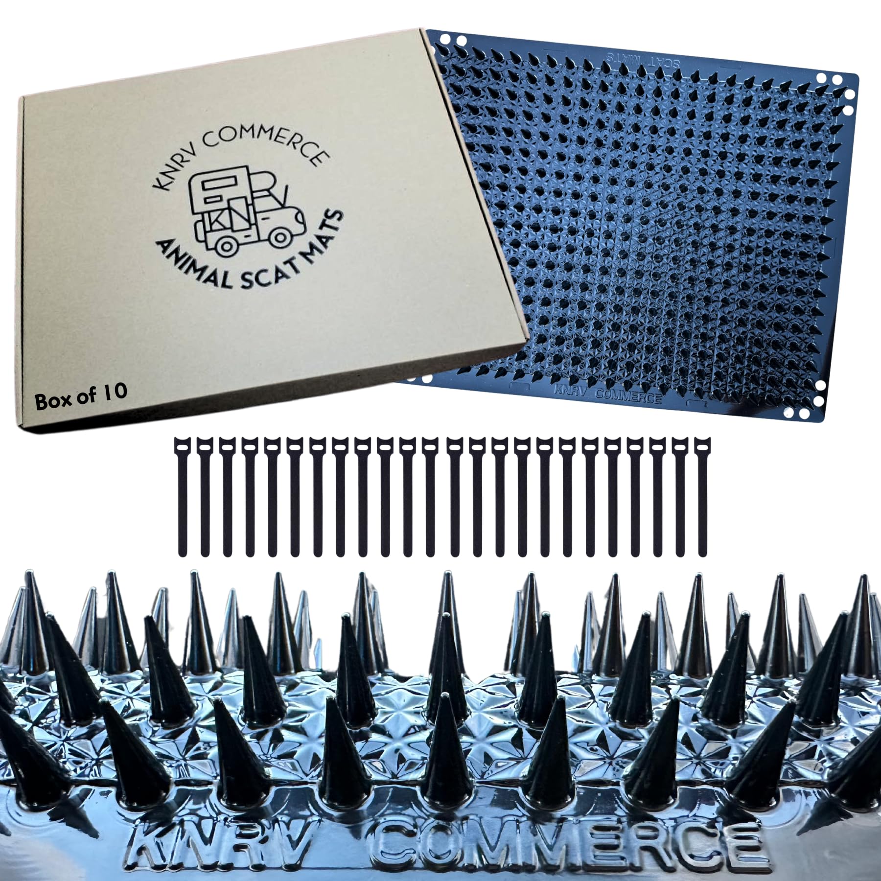 KNRV Commerce 10 Pack Scat Mats