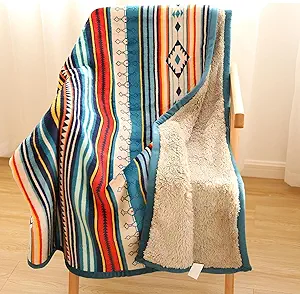 Sherpa Boho Throw Blanket