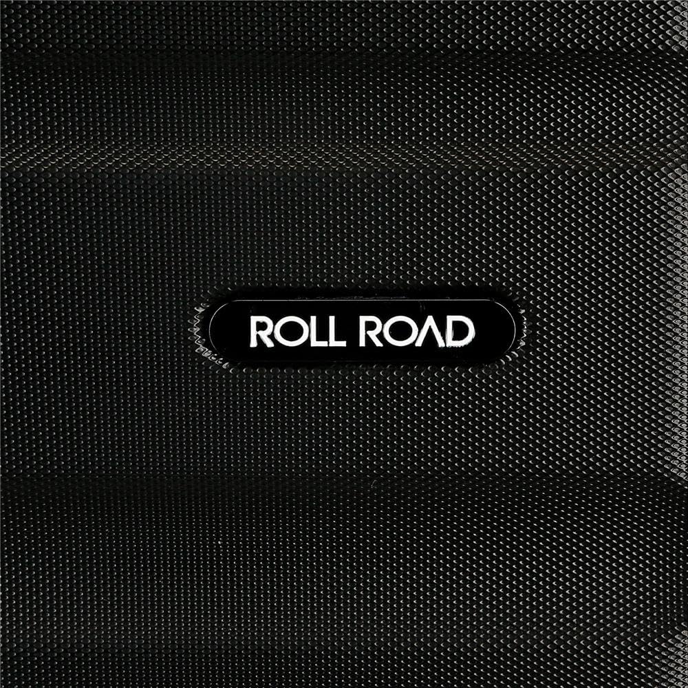 Roll Road Flex walizka kabinowa, czarna, 38 x 55 x 20 cm, z zamkiem szyfrowym, 35 l, 2,5 kg, 4 koła, bagaż podręczny
