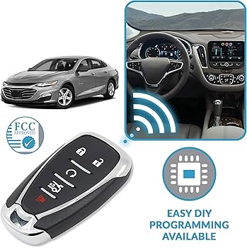 Aランク Keyless 2 Go 5ボタン近接スマートキー433 MHzシボレーHYQ 4