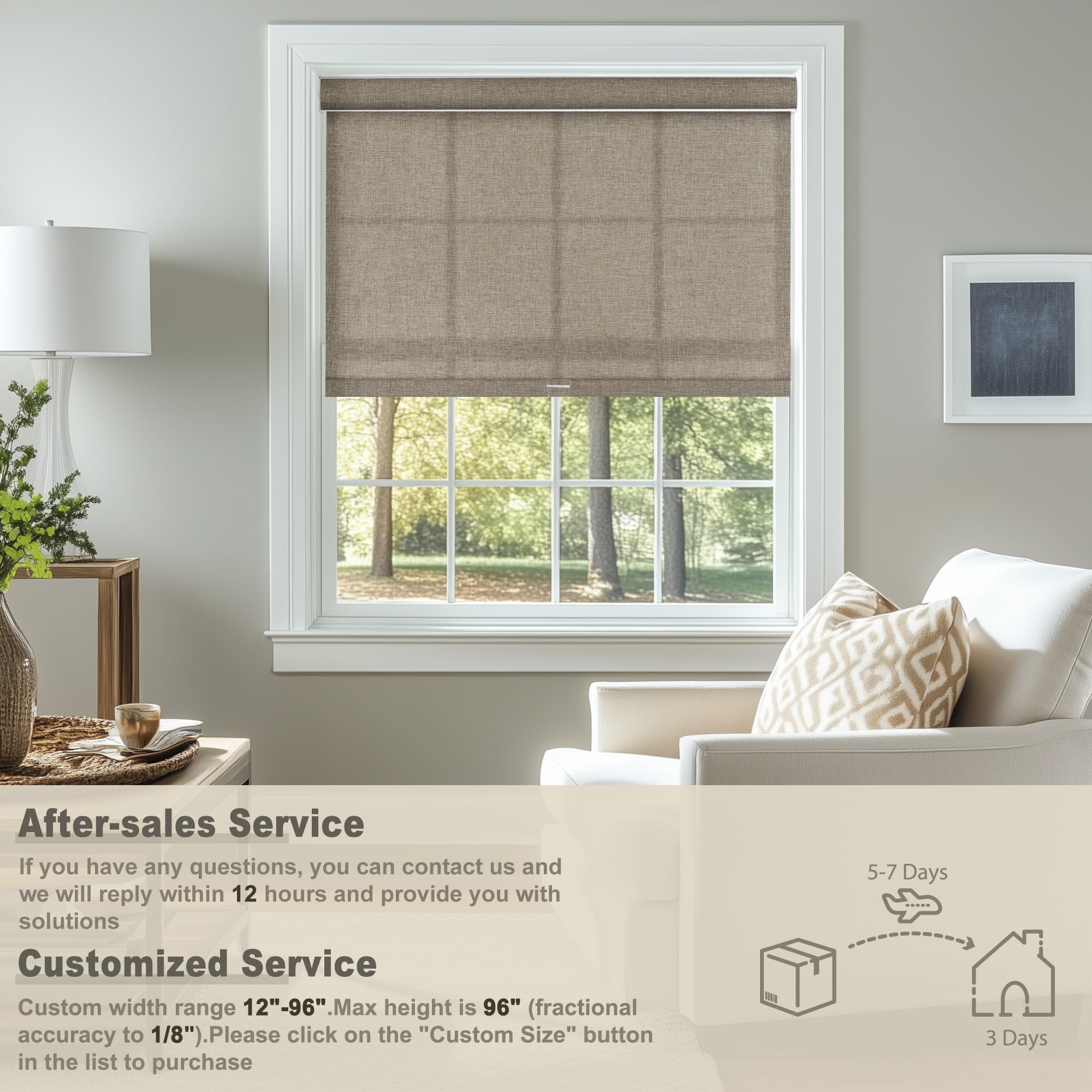 Sulugood Light Filtering Roller Shades, Cordless Linen Roller Window Blinds, Room Darkening with Cassette Valance Protecting Privacy Window Shades for Home Office Bedroom, Light Pink, 13