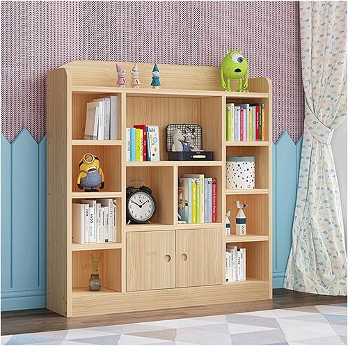 Miniatura 5 de UNNS Estantería de piso a techo, estantería de gran capacidad para sala de estar con cajón, armario de exhibición de dormitorio, organizador de