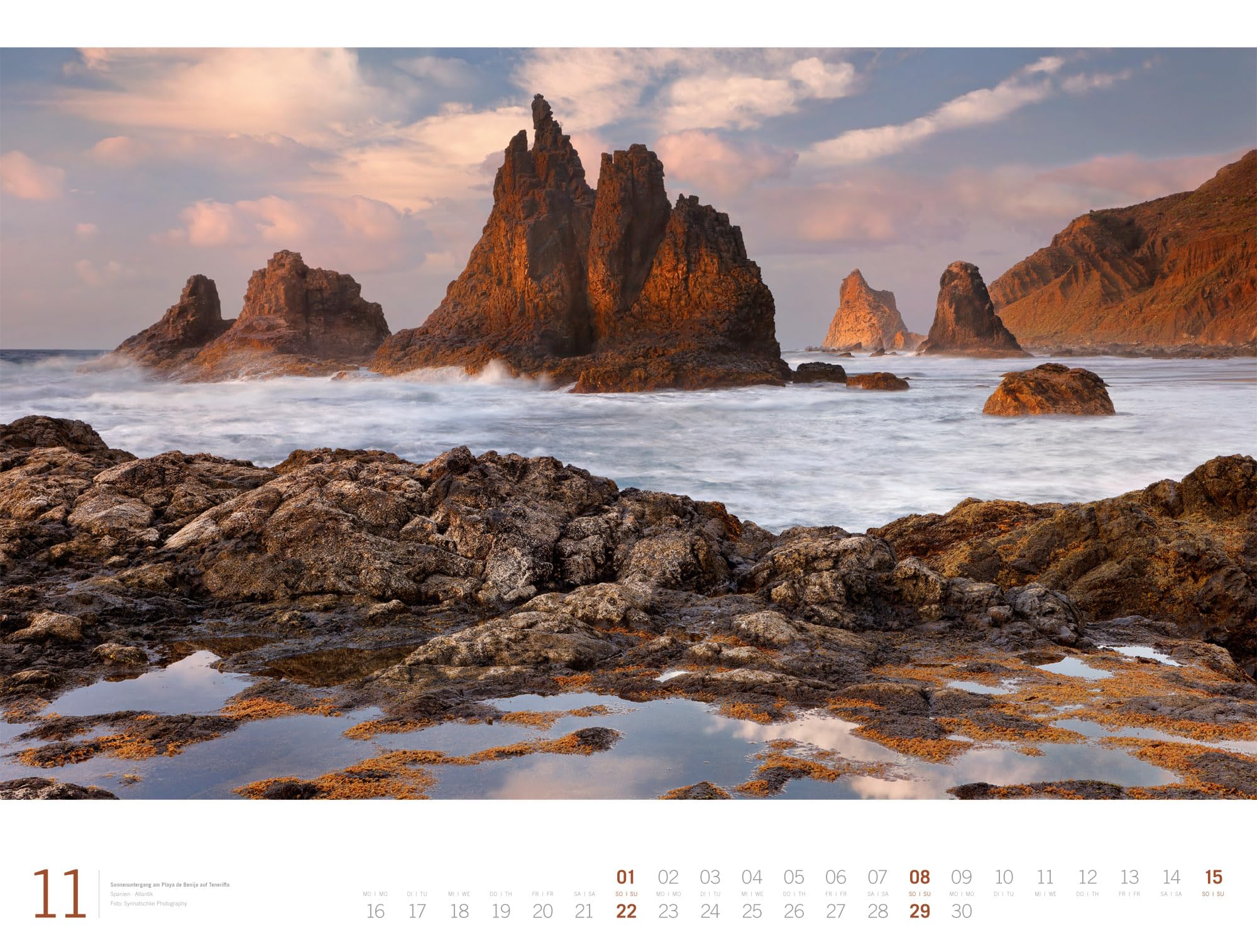 Meer Gallery Kalender 2026 | Außergewöhnlicher Meeres-Kalender im großen Querformat (66x50 cm) | Küste und Strand im Großformat