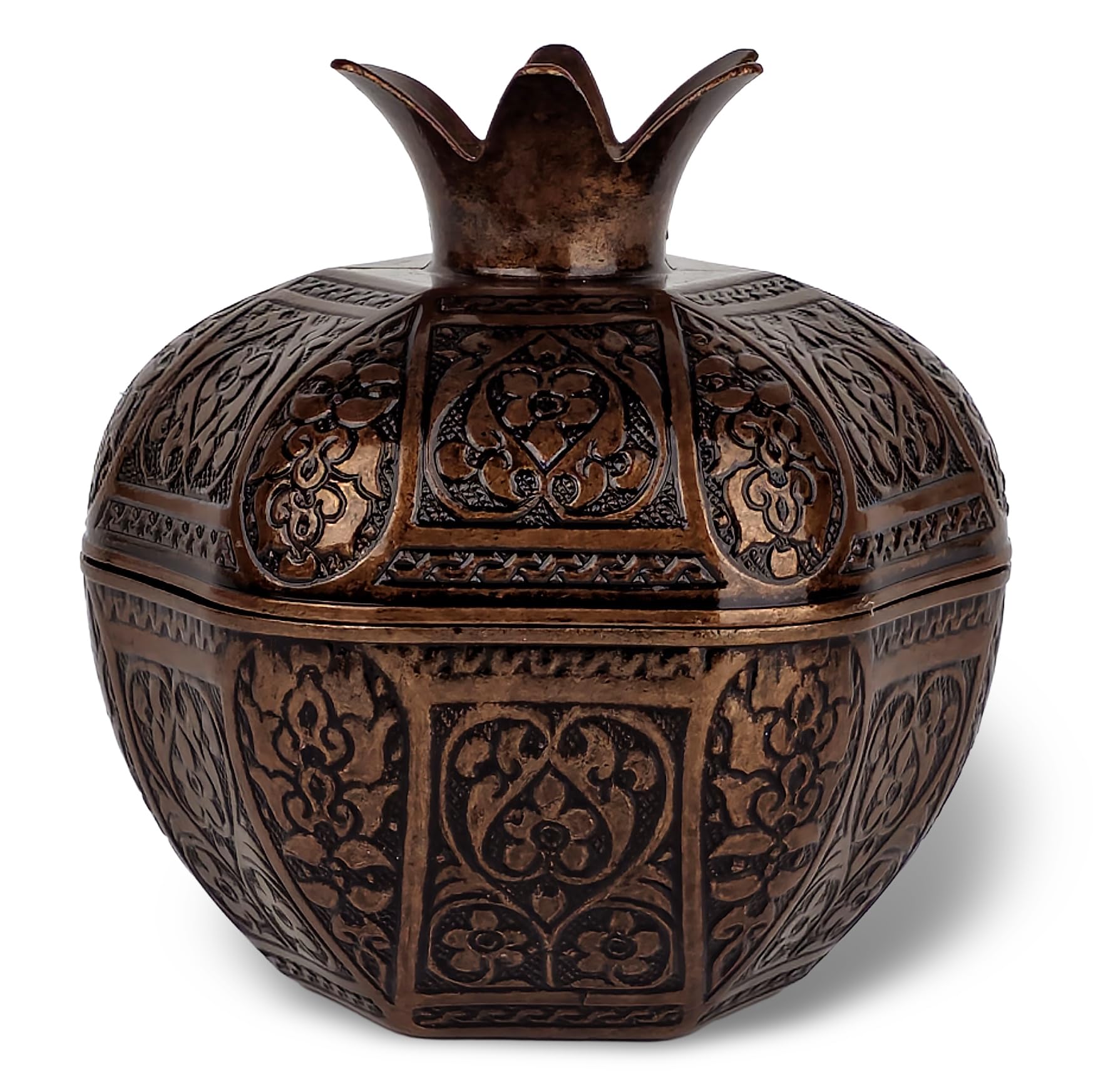 Pomegranate Dish Antique Brown